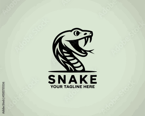 Snake logo with a tagline placeholder