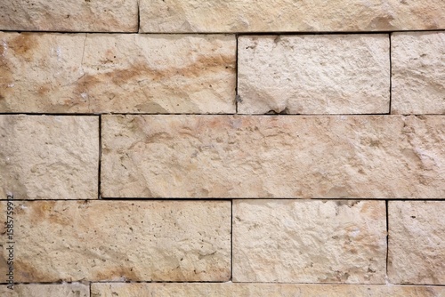 Modern stone wall, Close-up