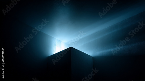 abstract background with blue lights