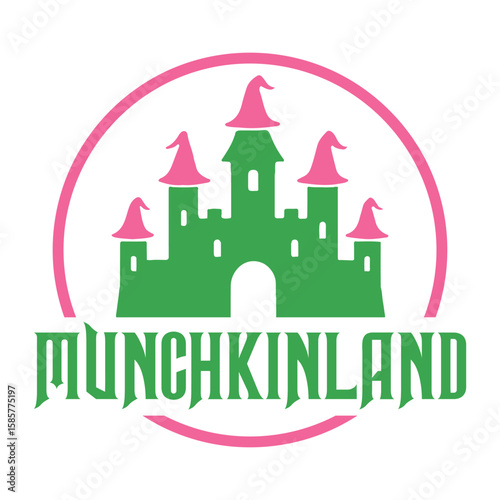 Munchkinland - Wicked T-shirt Vector, Wicked Change For Good Shirt, Spooky Wicked Illustration, Witchy Quote, Witch Pink And Green Clipart