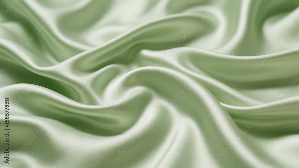 Fototapeta premium green satin background