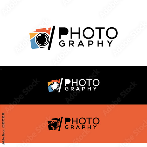 Photo Photography Photographer Logo Template vector