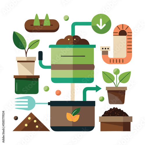 Composting Process Sustainable Gardening and Waste Recycling