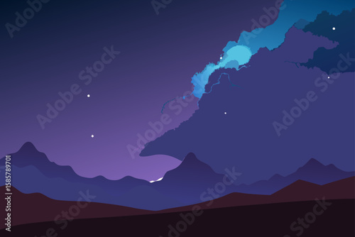 starry night sky