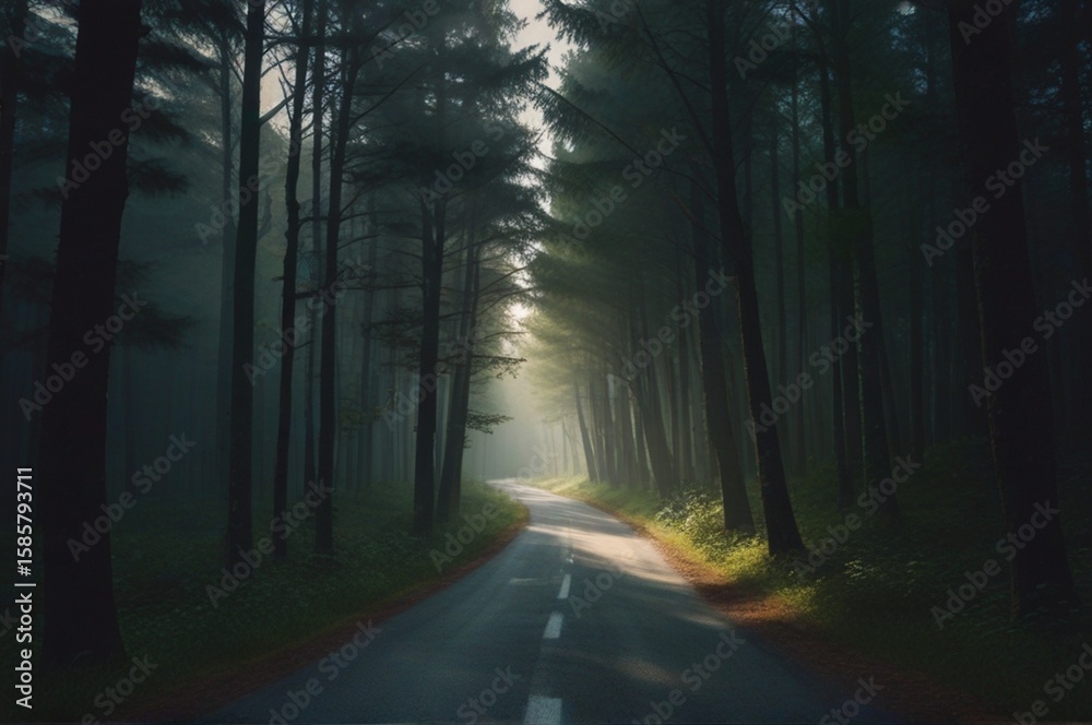 Obraz premium Lonely road