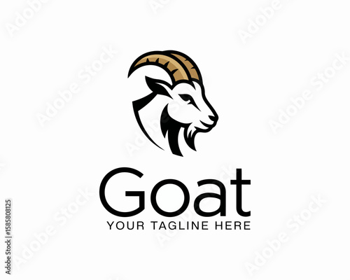 This modern goat logo encapsulates strength and nature, making it suitable for brands focused on agriculture, outdoor activities, or wellness while exuding strength and stability.