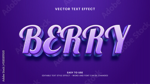 berry editable text effect