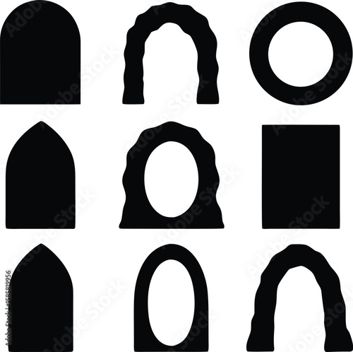 portal frames silhouettes