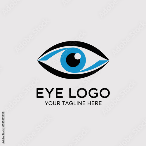 A modern and clean logo design featuring an eye, illustrating vision, clarity, and perspective, perfect for branding in health, technology, or vision-related fields.