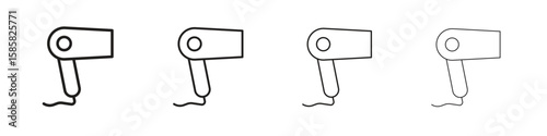 Blow dryer icon design template for web and mobile UI element