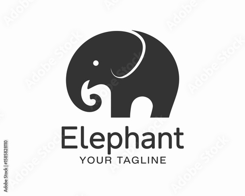 This sleek elephant logo features a modern design, suitable for businesses, brands, or organizations related to wildlife, conservation, or unique packaging needs.