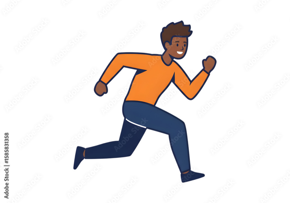 Fototapeta premium Running man icon