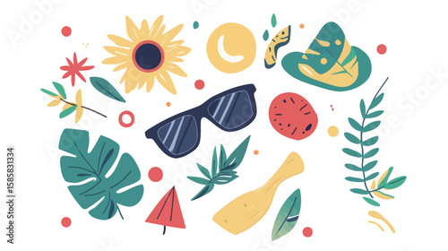 Amazing Design – “Summer Days Are the Best Days” Typography Illustration