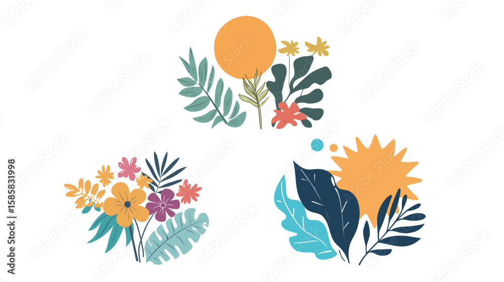 Obraz premium Amazing Design – “Summer Days Are the Best Days” Typography Illustration