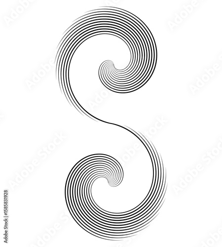 golden ration fibonacci pattern for logo icon background web graphic tattoo. vector illustration.	