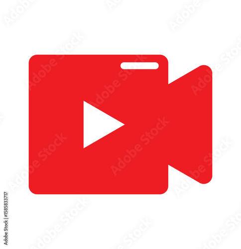 Video camera vector icon. Video camera icon for streaming. Facetime icons. video call sign. Video recording sign. Camcorder sign. Movie sign. Eps 10