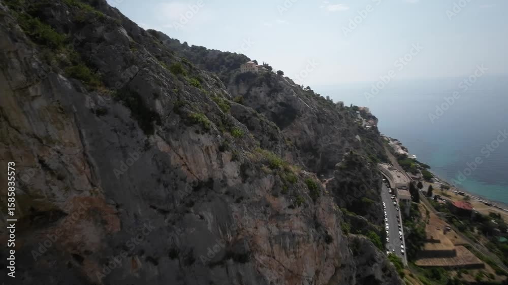 Menton France cote d'azur drone fpv shot Menton France cote d'azur drone fpv shot