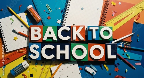 School supplies back to school education