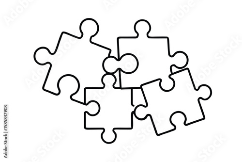 Teamwork Gear Puzzle Pieces