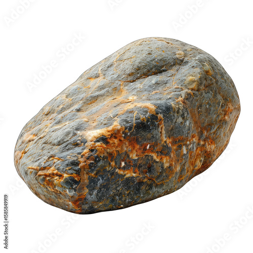 Close-up of a smooth, oval-shaped stone