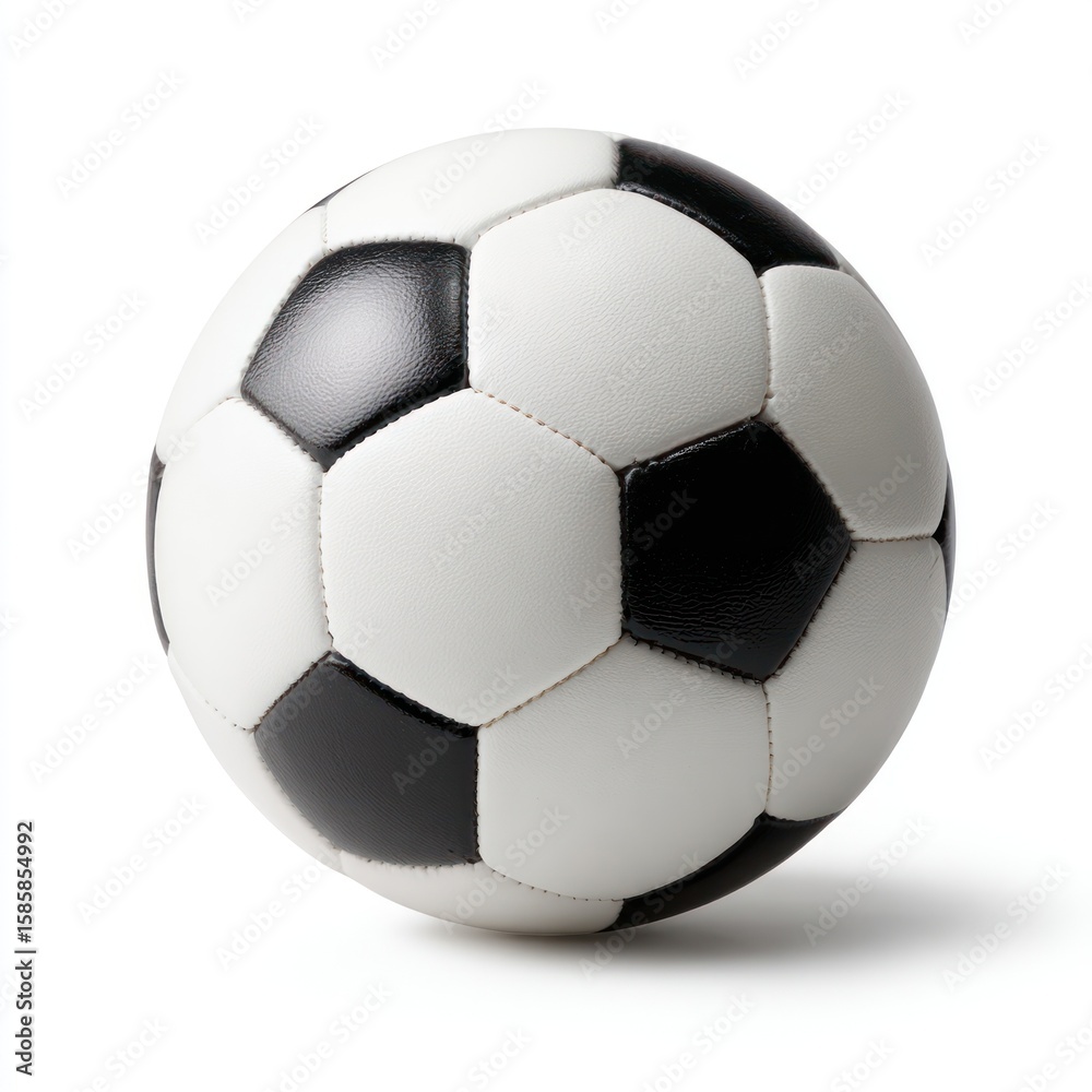 Naklejka premium Soccer ball football sports round.