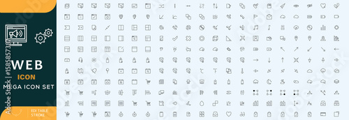 Hand drawn web develop icon