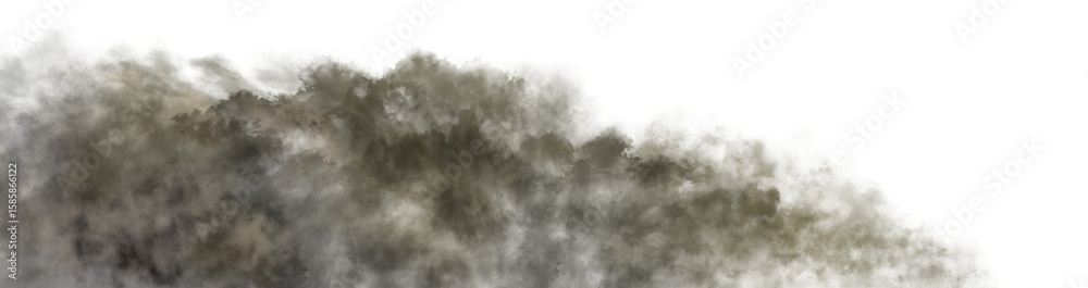 Obraz premium dry grass background/Soft watercolor fog, smoke, mist, and haze in PNG cloud design. 