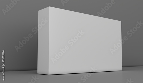 Mockup for press wall, pop up. Template. Blank wall. Blank mock-up box product isolated.	