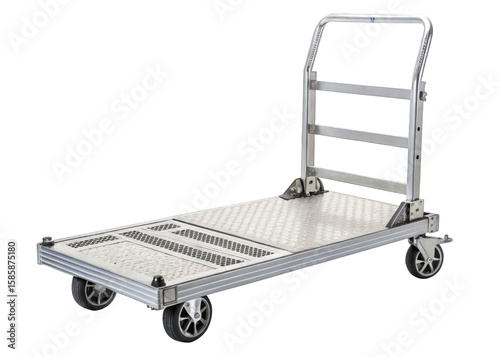 Dolly Cart isolated on a transparent background.	
