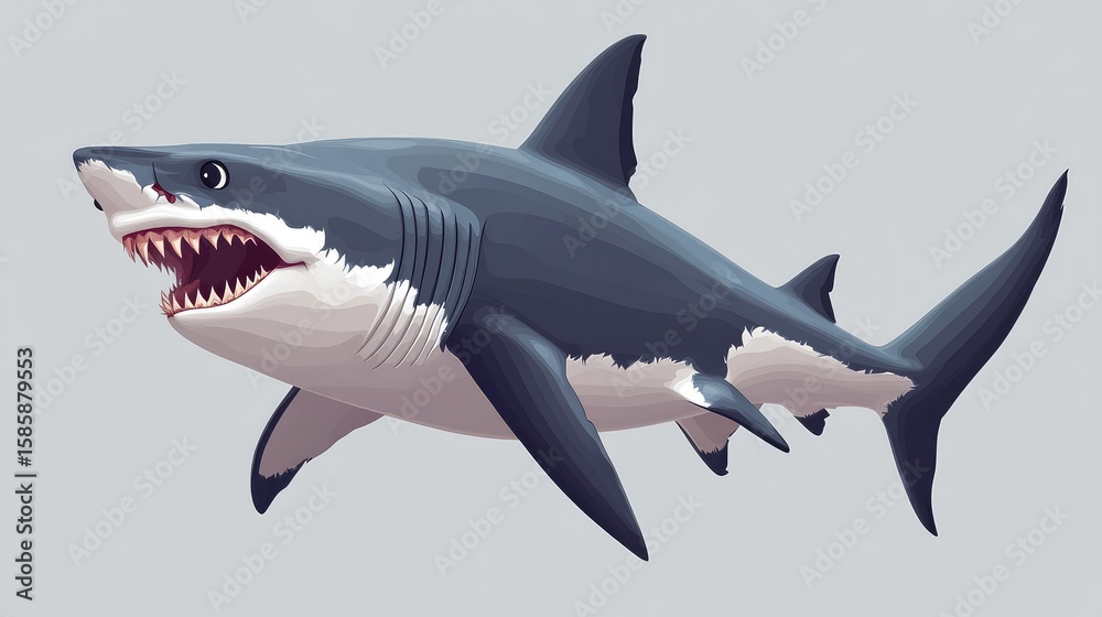 Naklejka premium shark