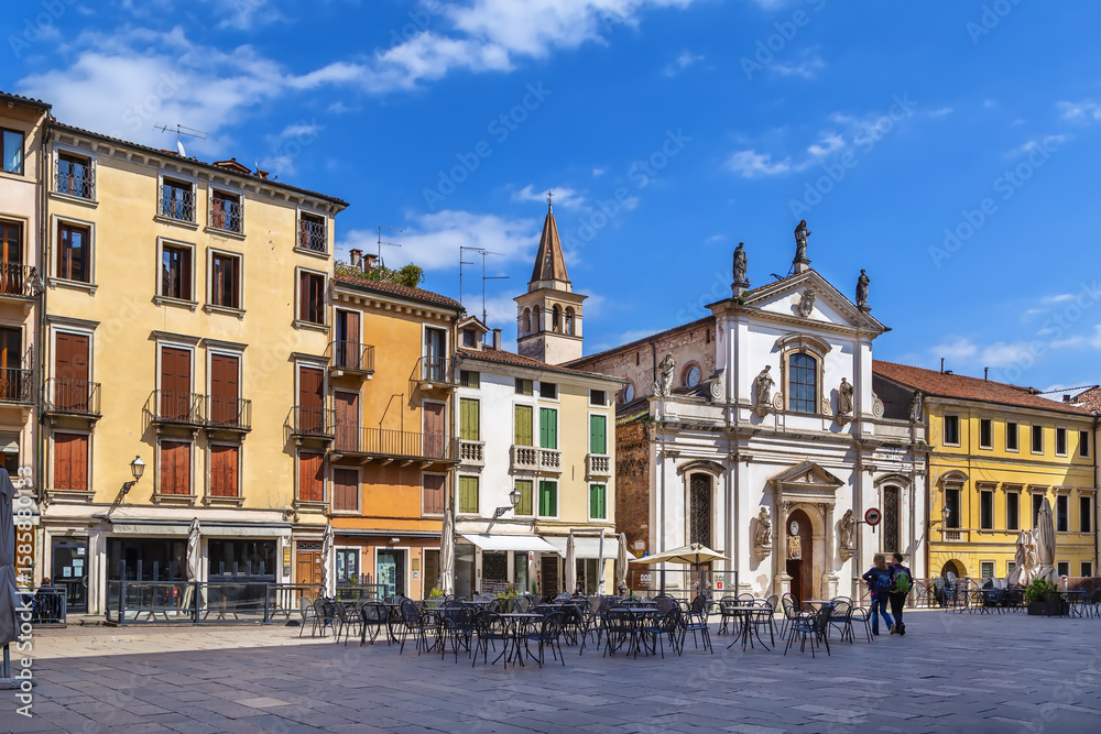 Fototapeta premium Church of Saint Mary of Servants, Vicenza, Italy