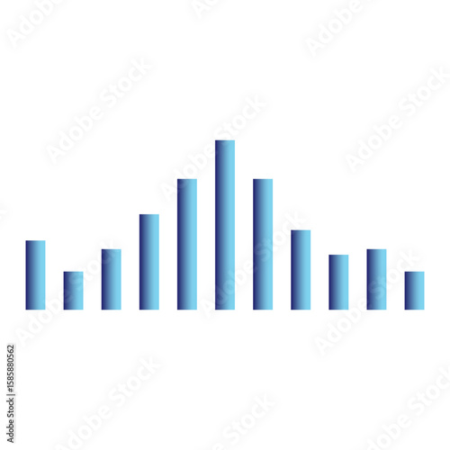Dynamic sound wave isolated on white background. Musical particle pulsing. Blue energy flow concept. 3D rendering. Free Download Dynamic sound wave isolated on white background. Musical particle pulsing. Blue energy flow concept. 3D rendering. - GFXLoad