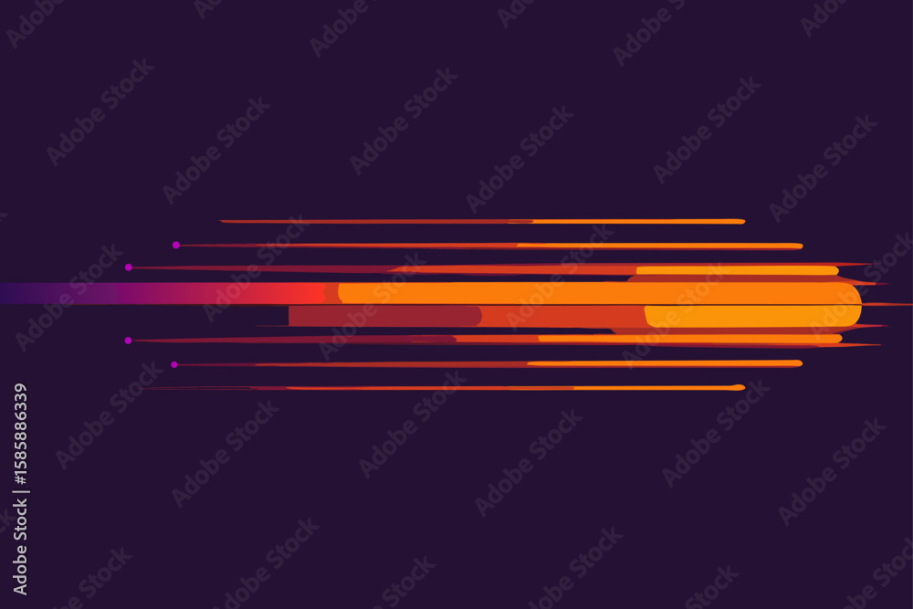 Fototapeta premium moving gradient light streaks with granular overla