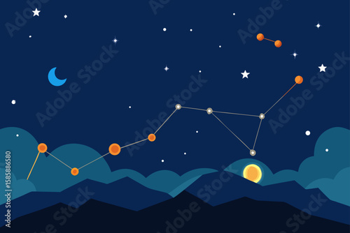 night sky with stars