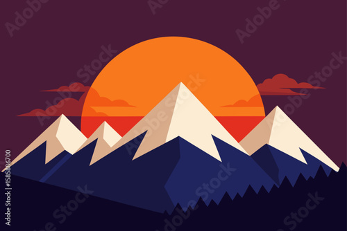 vector illustration of mountains