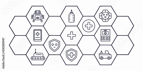Medical robot shield plus sign bottle car icons icon png icons icon 192 png