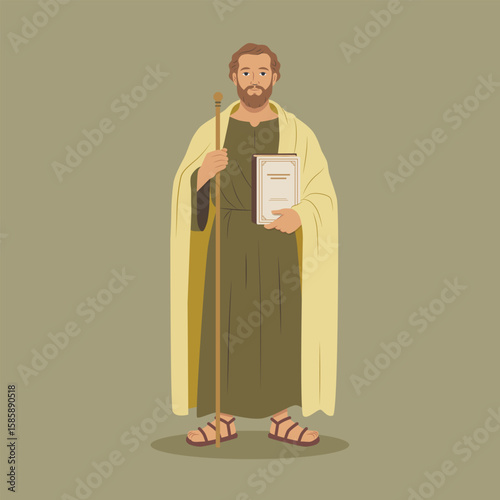 Saint Thomas the Apostle holding staff