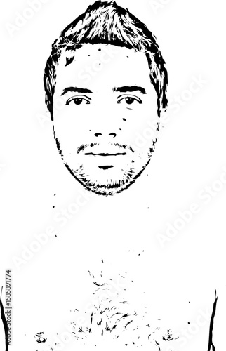 Close up man with chickenpox