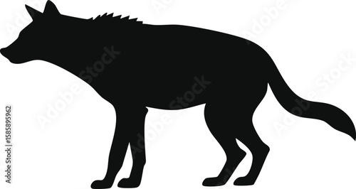 Hyena silhouette illustration