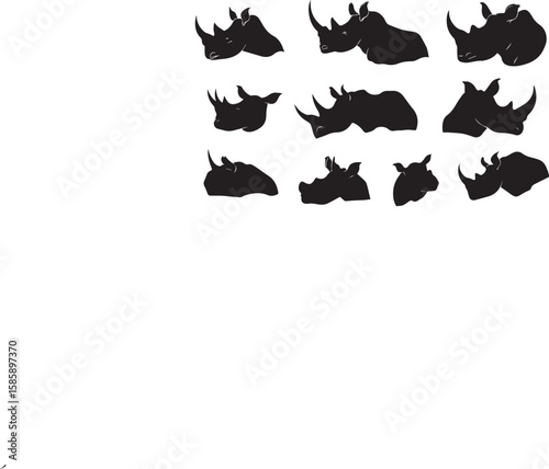 Silhouette vector illustration of a fish as part of an animal icon collection