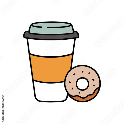 vector illustration of a cup of coffee