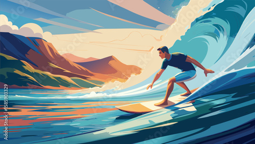 sport-photography-of-a--man-surfer-surfing-on-big-.eps