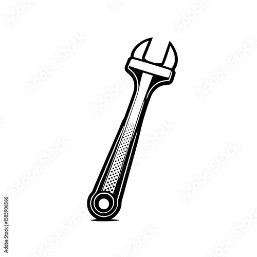 wrench isolated on white background