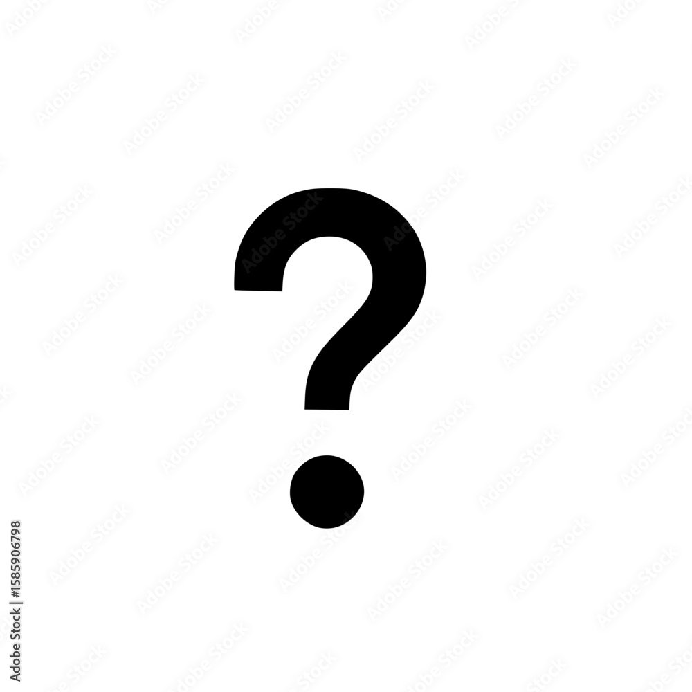 question mark on white question mark on white