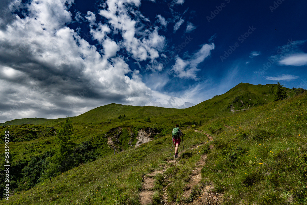 Fototapeta premium hiking in the Austrian alps 