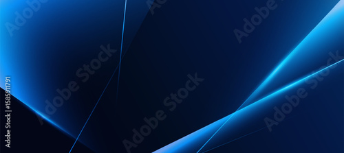Modern Blue Abstract background with diagonal lines and polygon elegant background and banner business product present