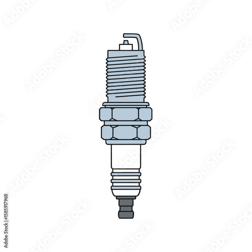 High performance automotive spark plug ignition component for engine combustion