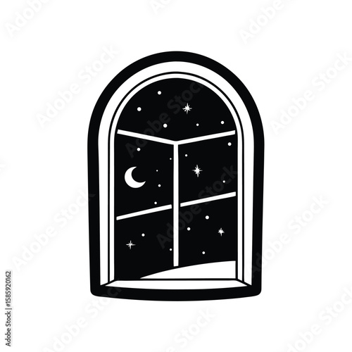 vector illustration of a door