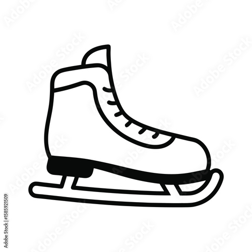 ice skates isolated on white