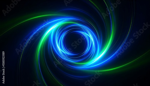 Abstract swirling neon vortex (1)